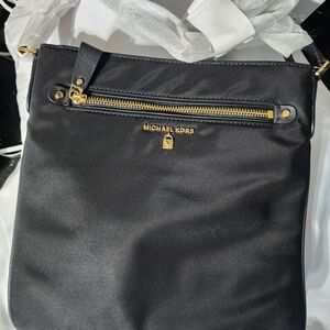Michael Kors Black and Gold Crossbody Bag